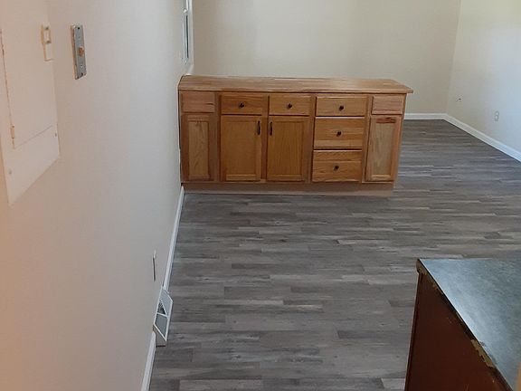 Looking from back of kitchen to dining area