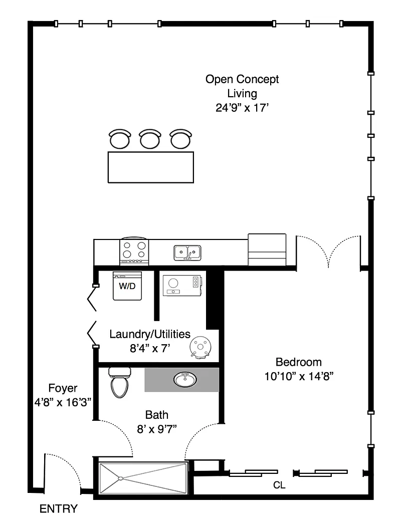 Floor plan 1565 Broadway