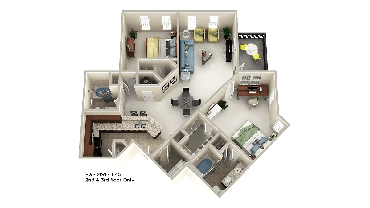 Floor plan B3