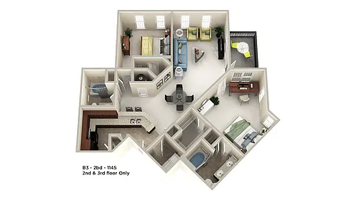 Floor plan B3