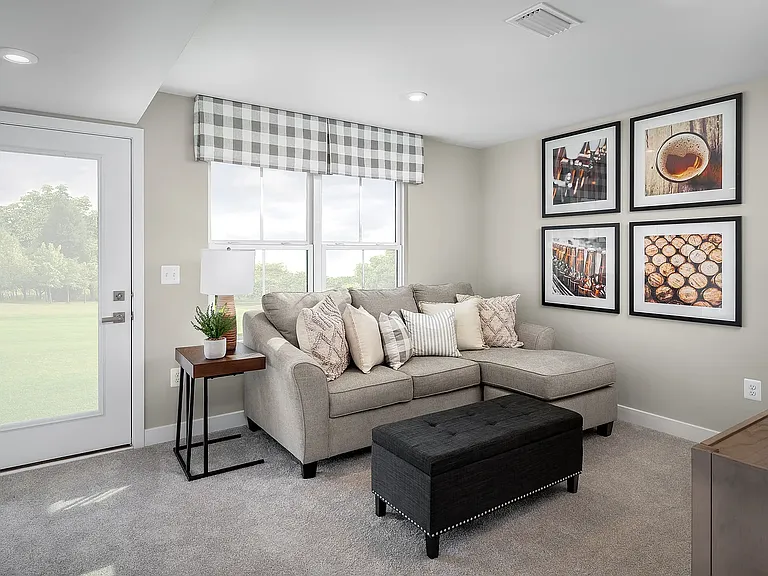 1st small living room space can be used as home office/gym