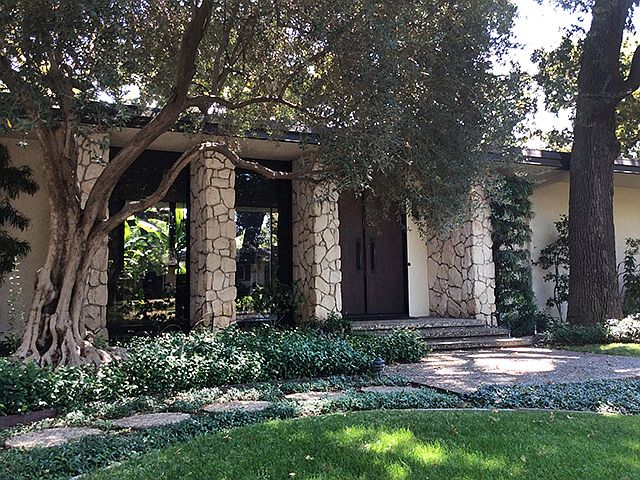 Front Entry walls of glass
