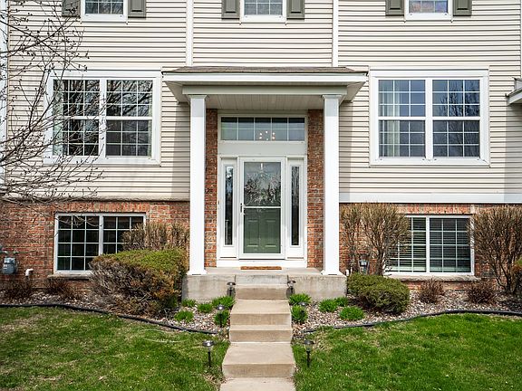 South facing entrance (garage entrance in back)