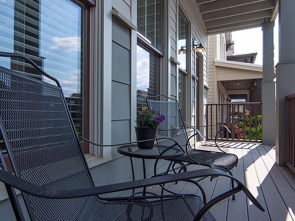 Stacked front porches.