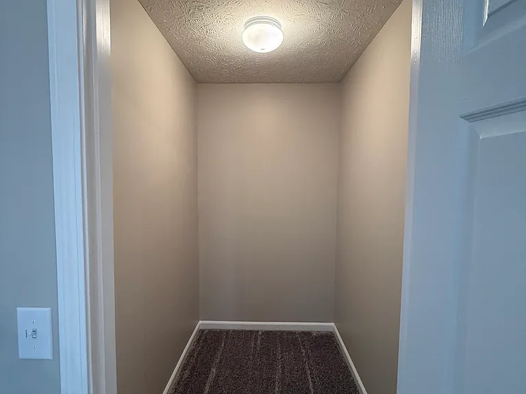 Spacious closet near the front door.