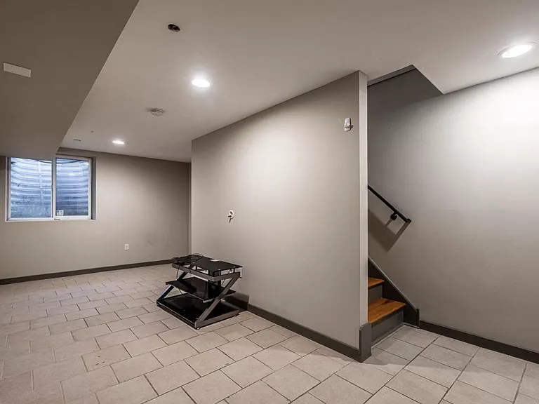 window with natural light in the finished basement