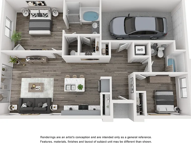 2 Bedroom 2 Bath 2 Bedroom 2 Bath