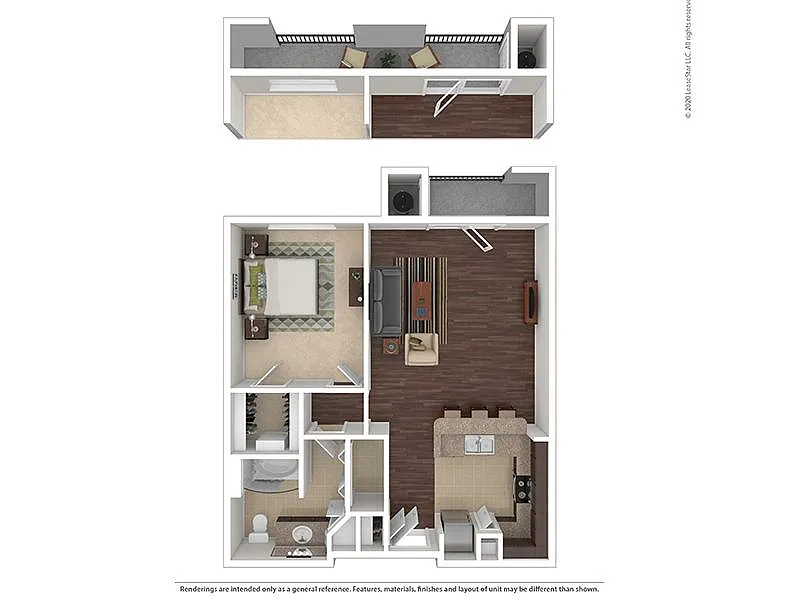 Floor plan 1 Bedroom 1 Bathroom A1