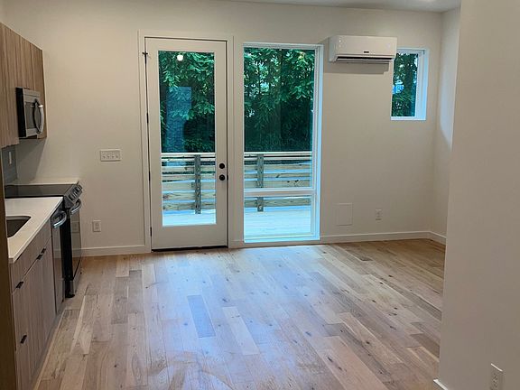 Kitchen to living area and deck