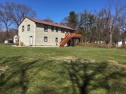 Rear view prior to deck roof