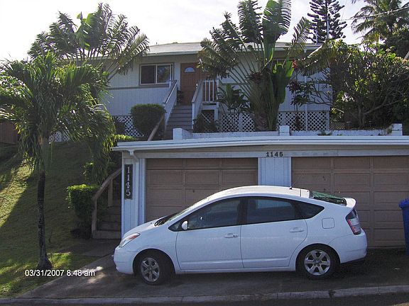Two-car garage at street level