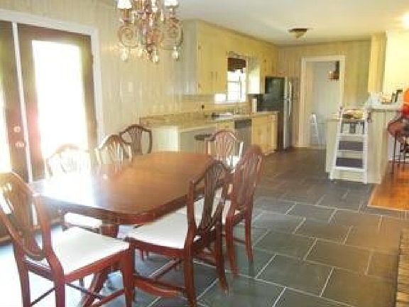 Dining and kitchen area