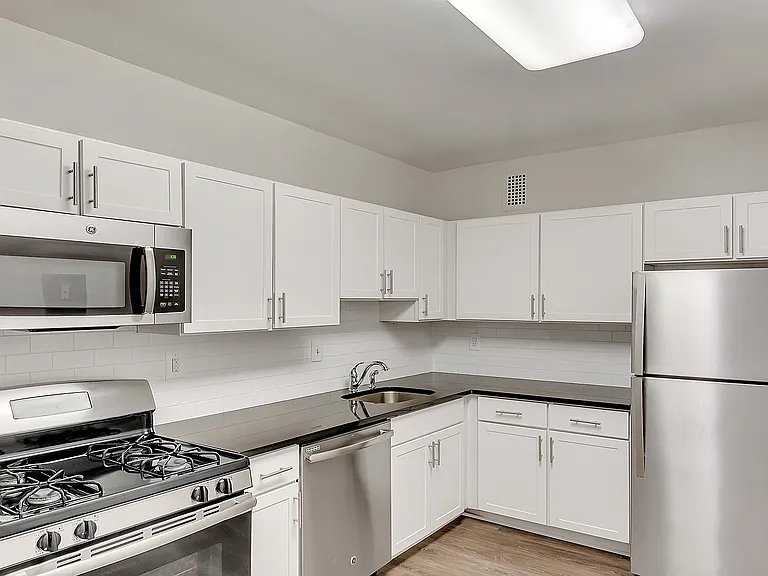 Large kitchen with ample room for storage
