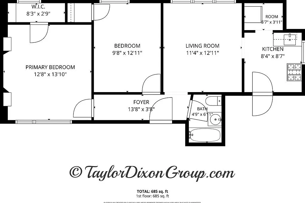 2 bed, 1.0 bath, 668 sqft, $1,185 — Photo 2