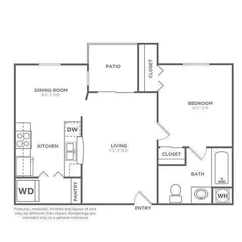 Floor plan A1-E-R