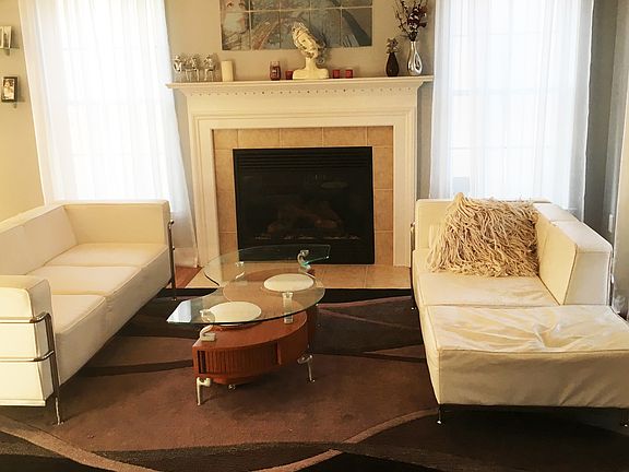 Living area, gas fireplace