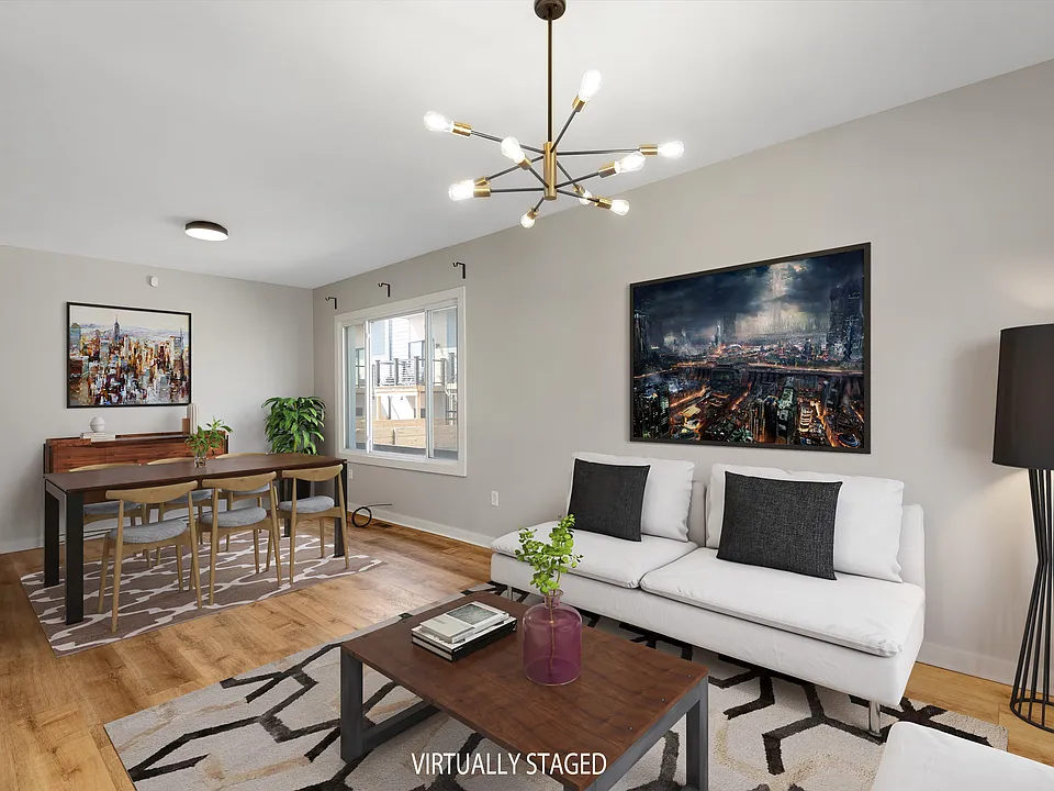Living Room & Dining Room area - open space, lots of natural light.