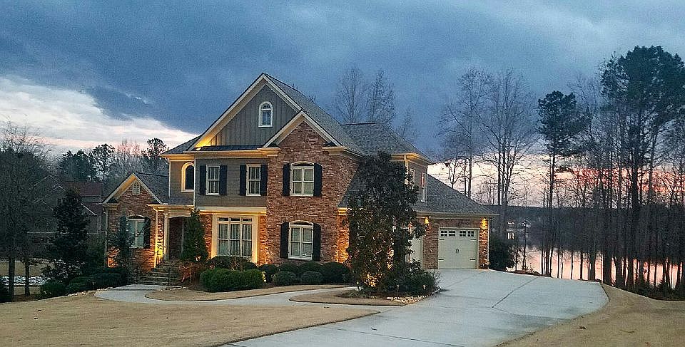 Evening landscape lighting