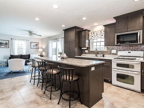 Look at the great space in this kitchen and family area.  The 1st floor laundry is just a few steps away from this spot.