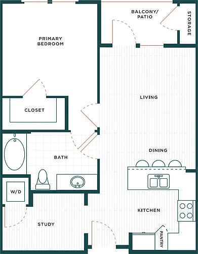 Floor plan A1 + Den