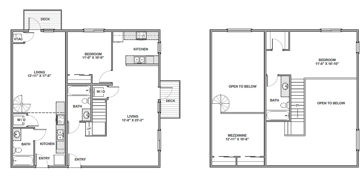 Floor plan 2 Bedroom G - Penthouse Style