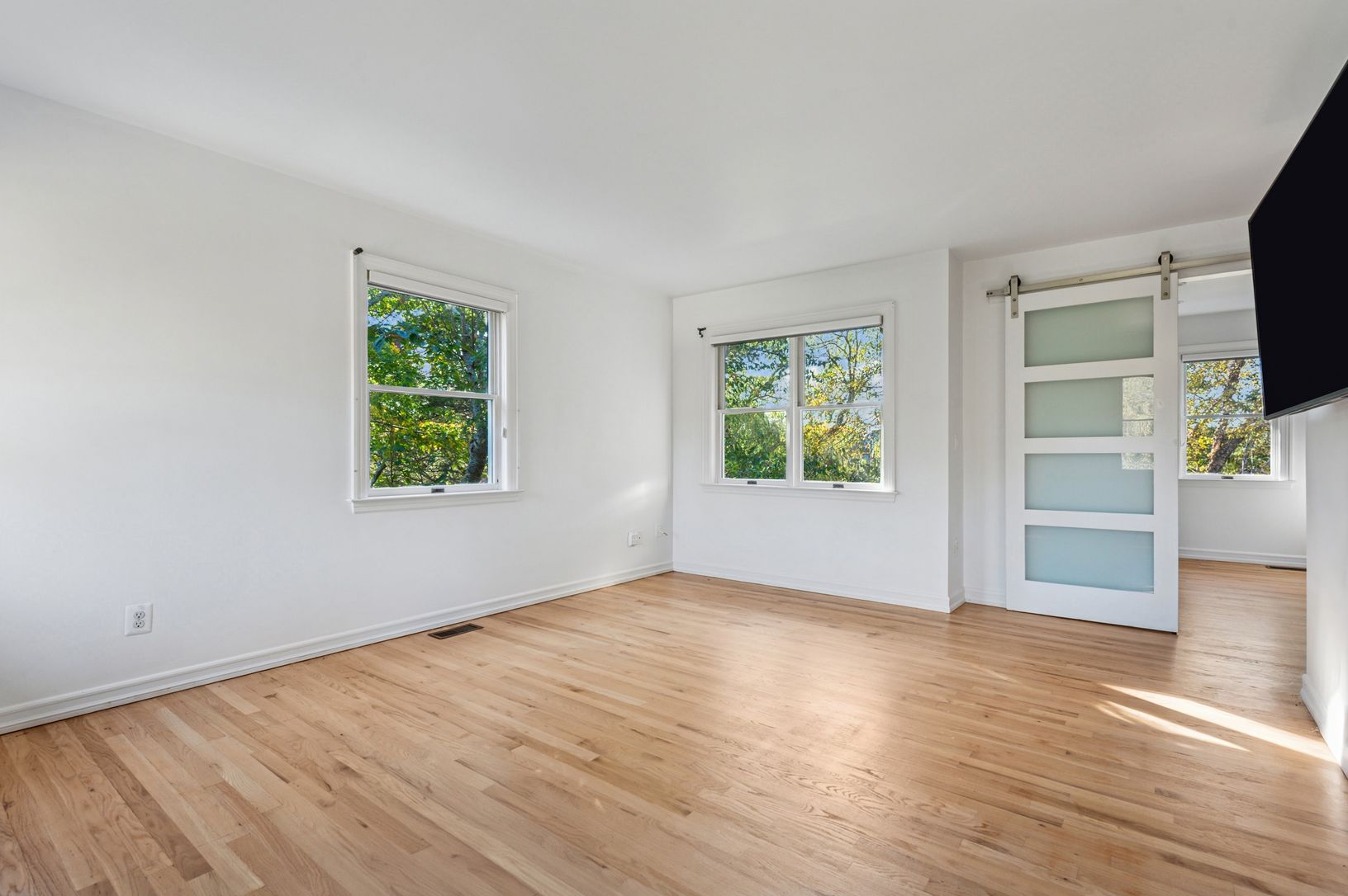 Primary bedroom with office space