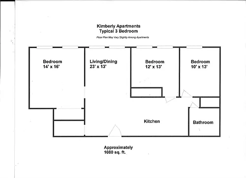 Floor plan 3 bd Kimberly
