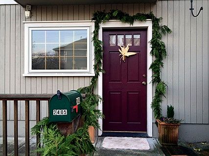 Front door, E. Denny Way.