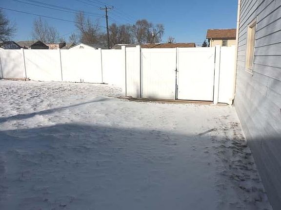 Large, fenced backyard