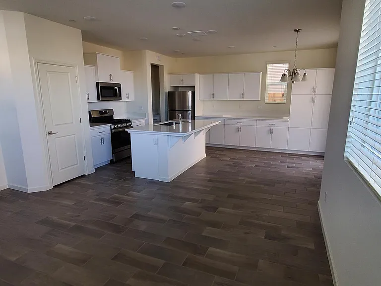 Kitchen and living room