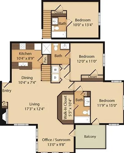 Floor plan 3 Bedroom