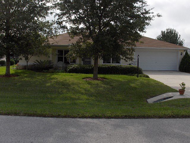 nicely landscaped yard