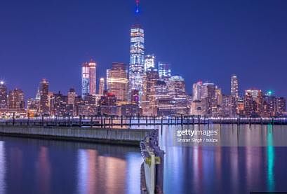 sky line view from hudson river side walk -2mins from the apt