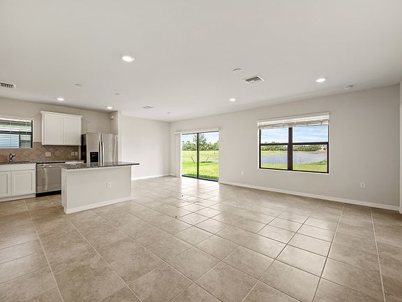 Bright gathering room with lots of open space