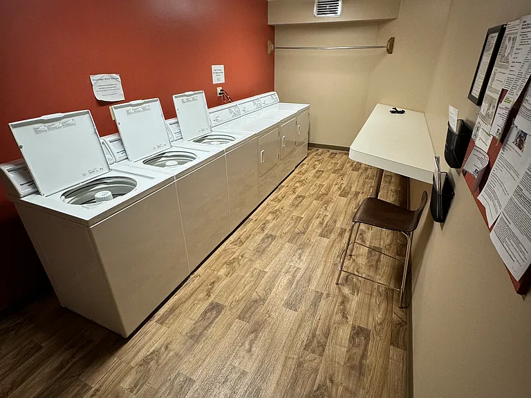 Free laundry facility on each floor.
