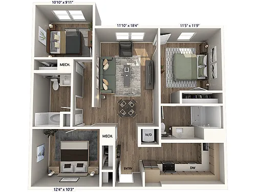 Floor plan CA2