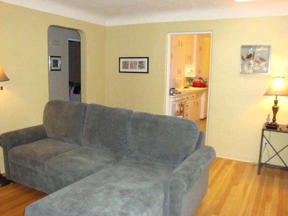 Living room has sofa sleeper for that ocasional guest