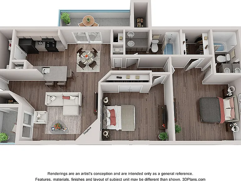 B4, B4A - 1017 sqft