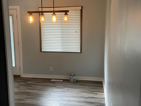 Eat in kitchen with new flooring