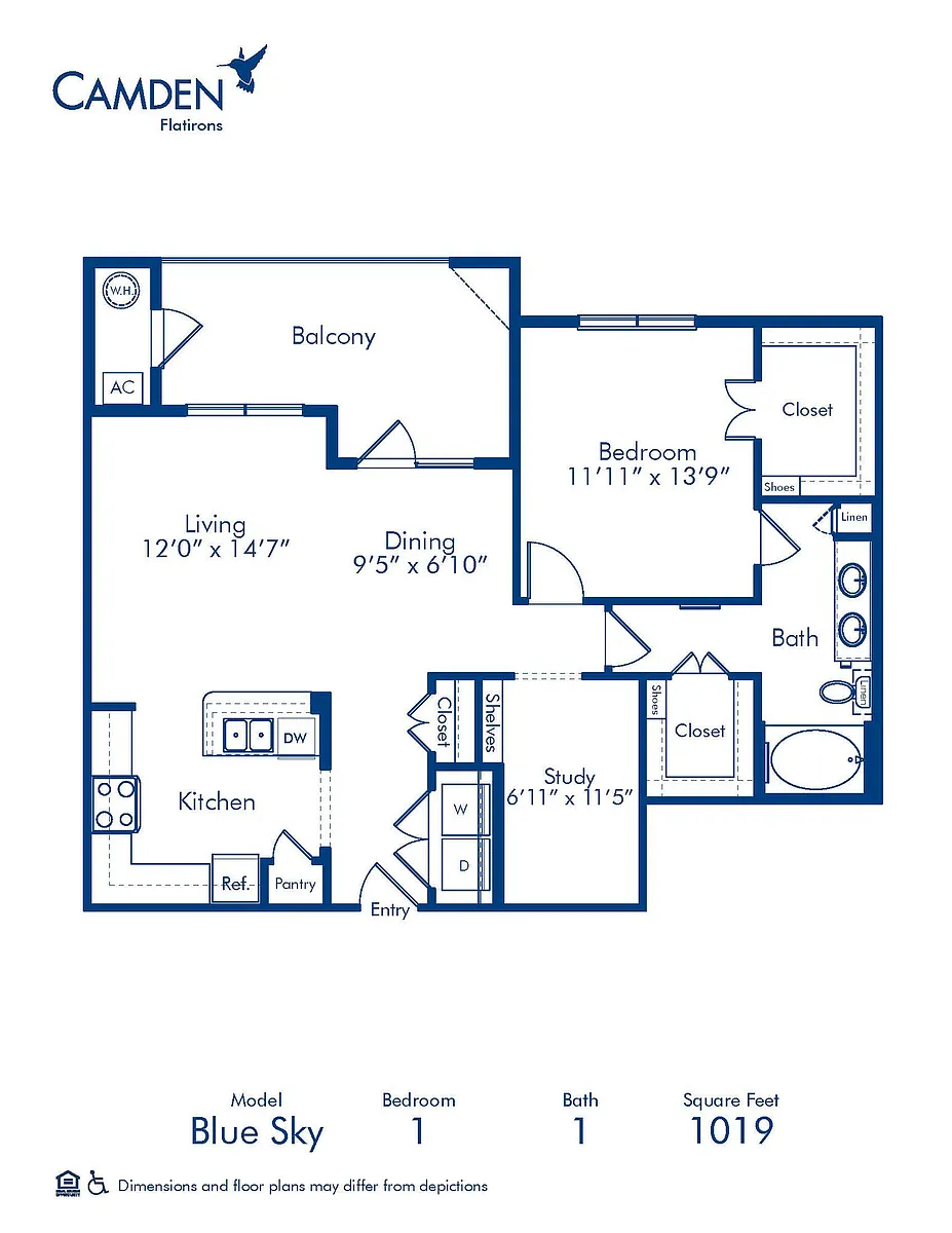 Floor plan Blue Sky