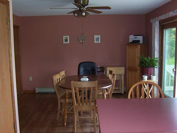 Dining area with sliders to deck