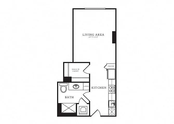 Floor plan Studio-A1A