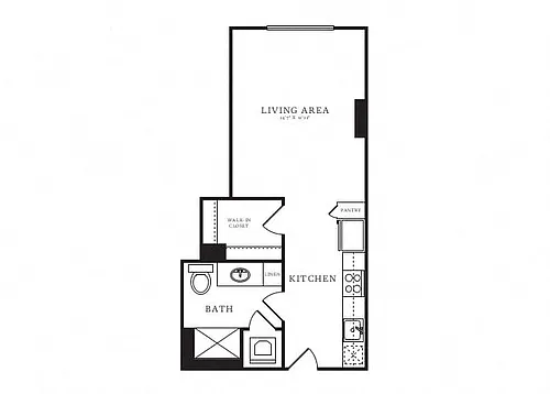 Floor plan Studio-A1A