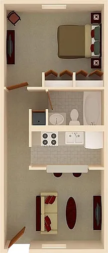 Floor plan 1 BED