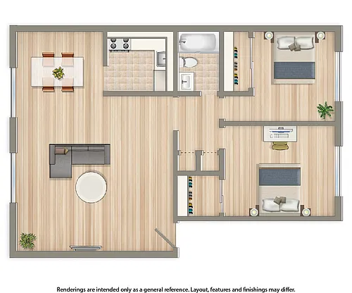 Floor plan 2 Bedroom