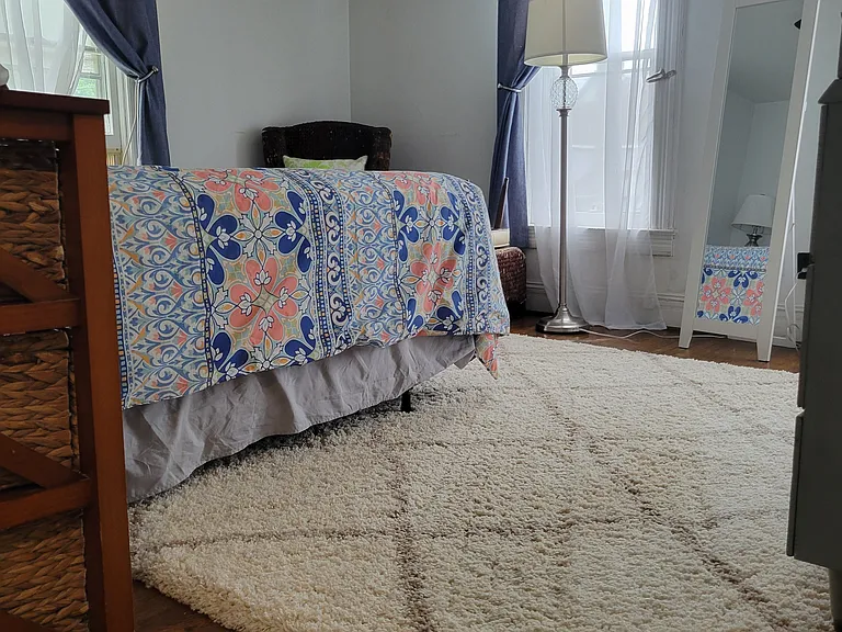Master. Hardwoods and freshly steamed rugs. Queeen bed. Macys mattress. High count sheets.
