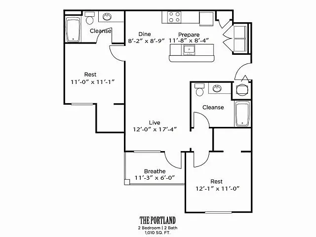 Floor plan The Portland