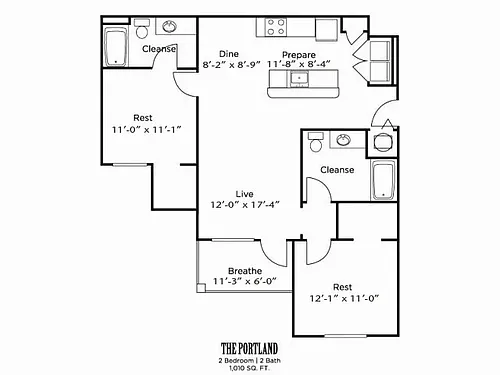 Floor plan The Portland