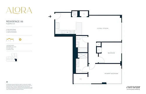 Floor plan 2B06