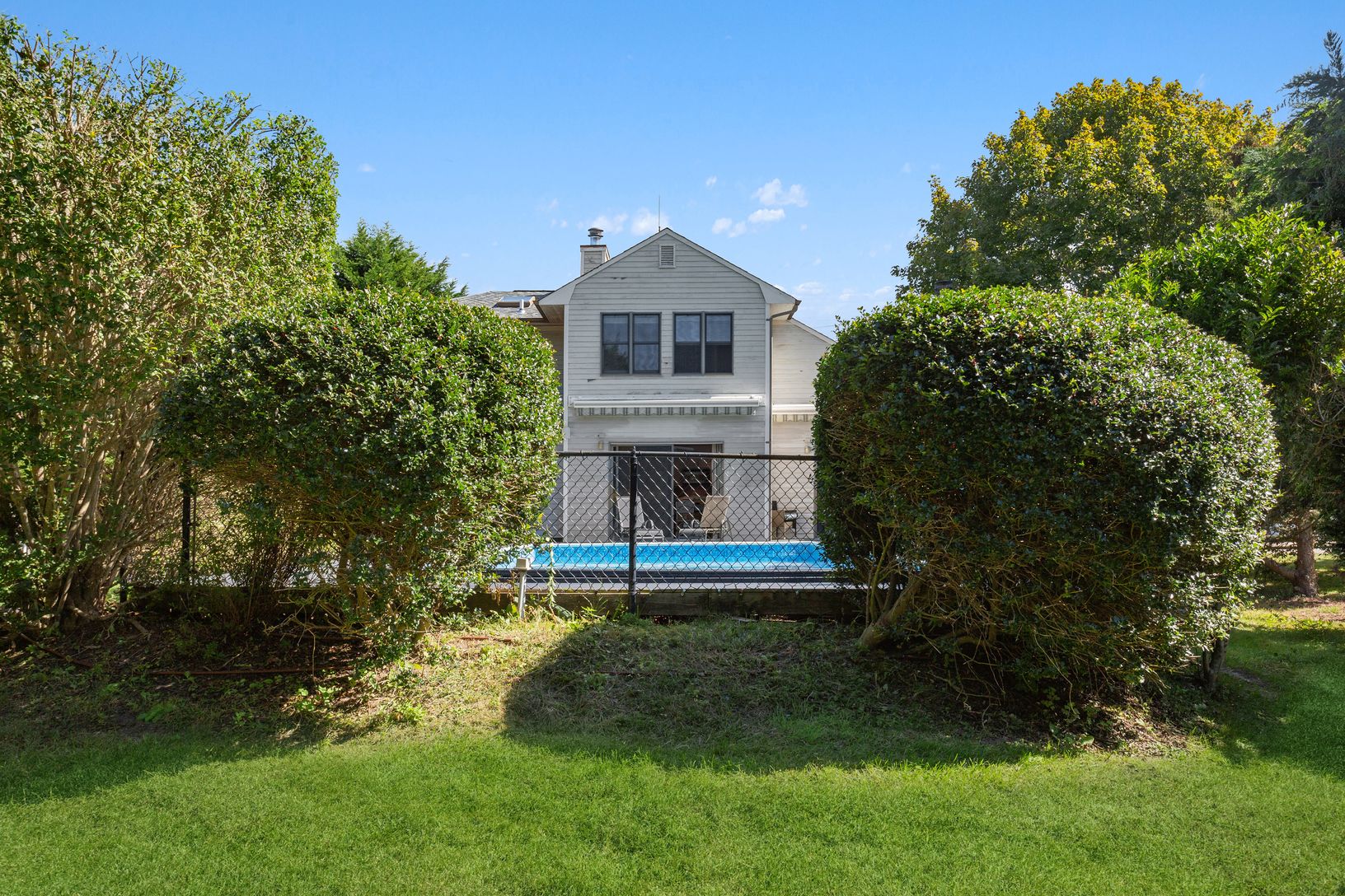  Lovely view from rear yard, room for a fire pit